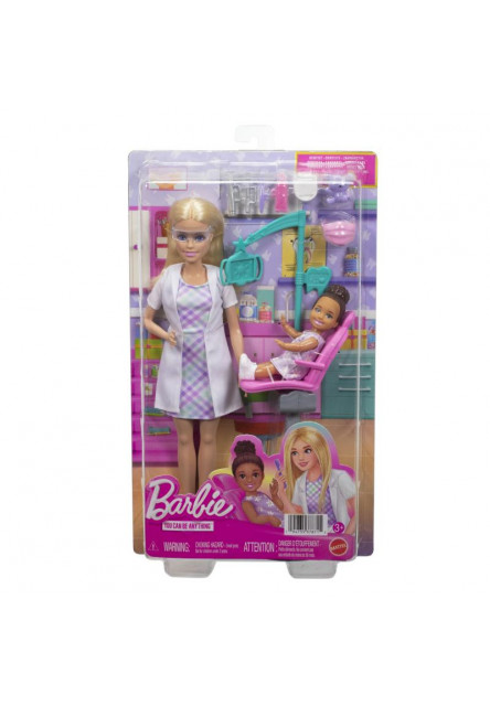 Barbie herný set povolania - zubárka blondínka