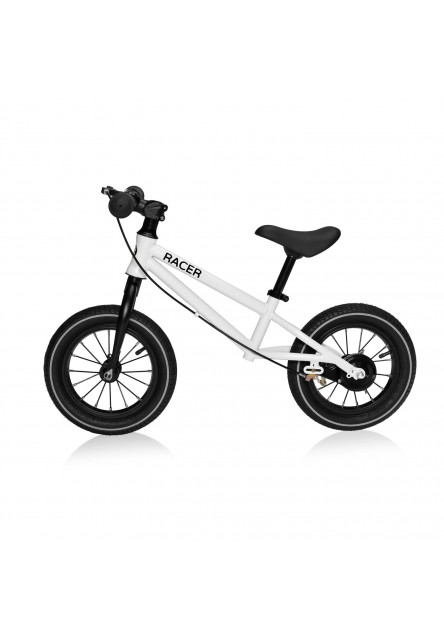 Odrážadlo Racer s brzdou, Coconut White