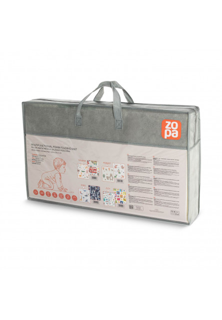 Multifunkční pěnová skládací podložka oboustranná 180x120, City