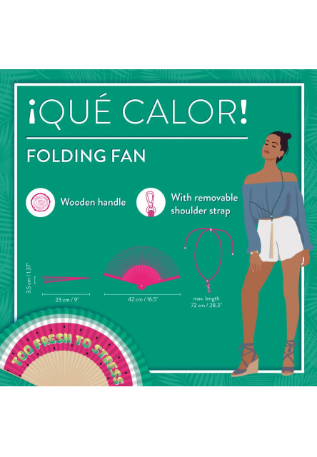 Vejár Legami ¡Qué Calor! - Folding Fan - Watermelon