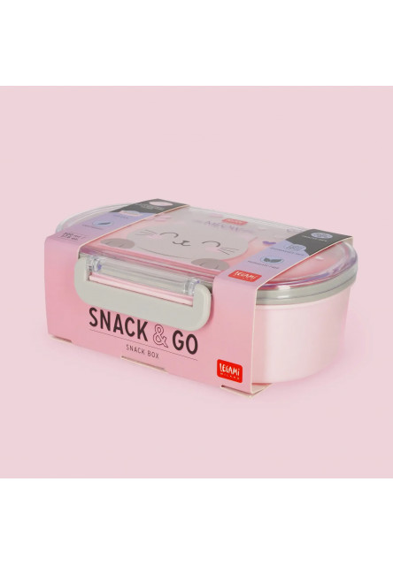 Desiatový box Legami Snack & Go - Snack Box - Kitty - 500 Ml