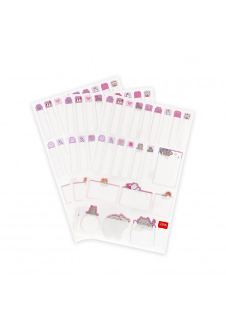 Menovky Legami My Name Is… - Set Of 66 Adhesive Labels - Kitty