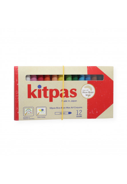 Kitpas voskové pastelky na sklo a papier (24 ks)