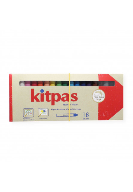 Kitpas voskové pastelky na sklo a papier (16 ks)