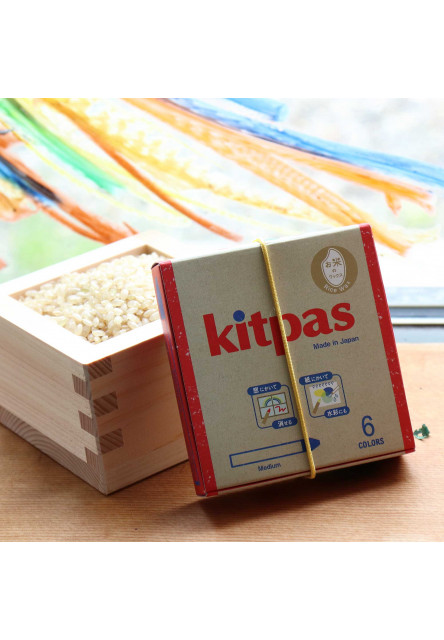 Kitpas voskové pastelky na sklo a papier (16 ks)