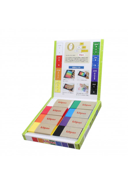 Kitpas Block voskové pastelky na sklo a papier 8ks (Hranaté)