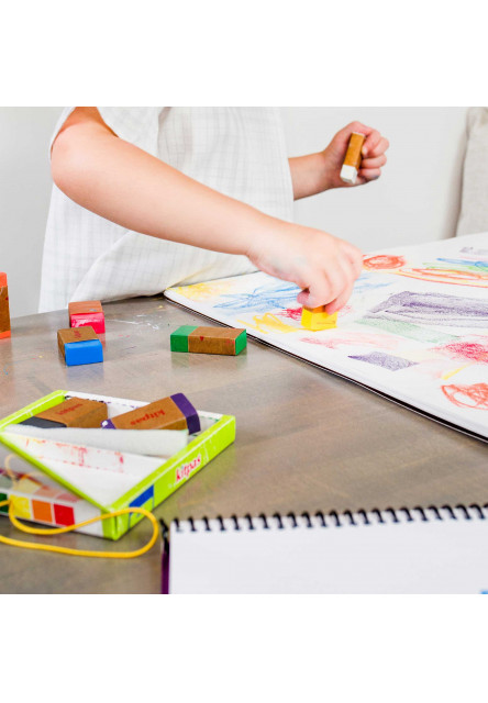 Kitpas Block voskové pastelky na sklo a papier 8ks (Hranaté)