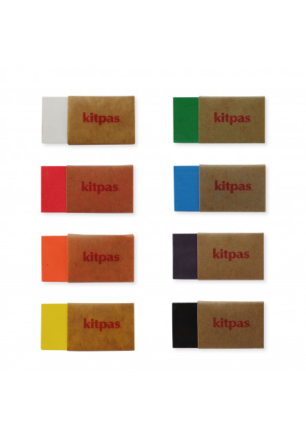 Kitpas Block voskové pastelky na sklo a papier 8ks (Hranaté)