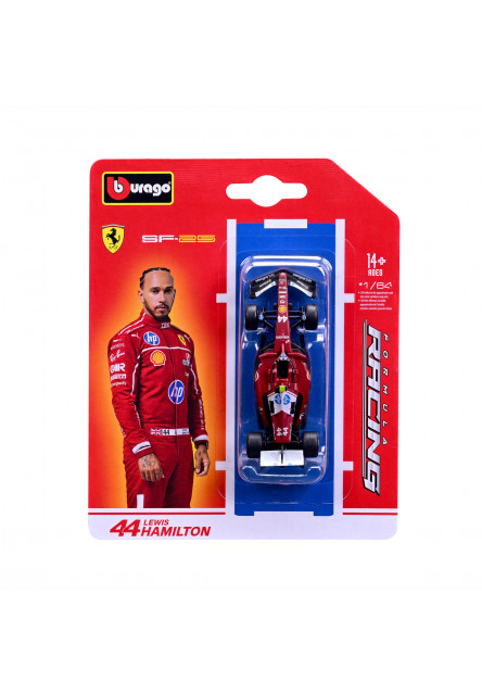 Bburago – FORMULA RACING Ferrari SF-25 (2025), #44 Lewis Hamilton, blister, 1:64