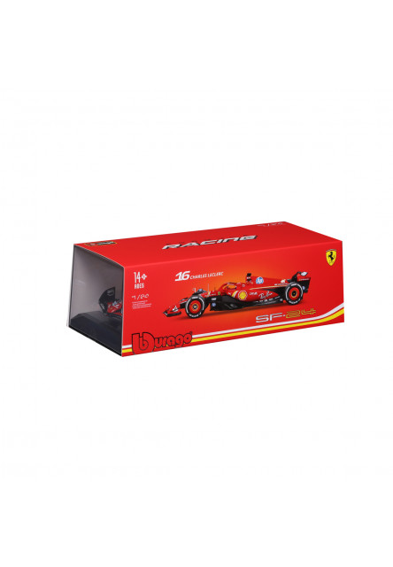 Bburago - RACE F1 v dekoratívnej krabičke, Ferrari SF-24 (2024), #16 Charles Leclerc, 1:24