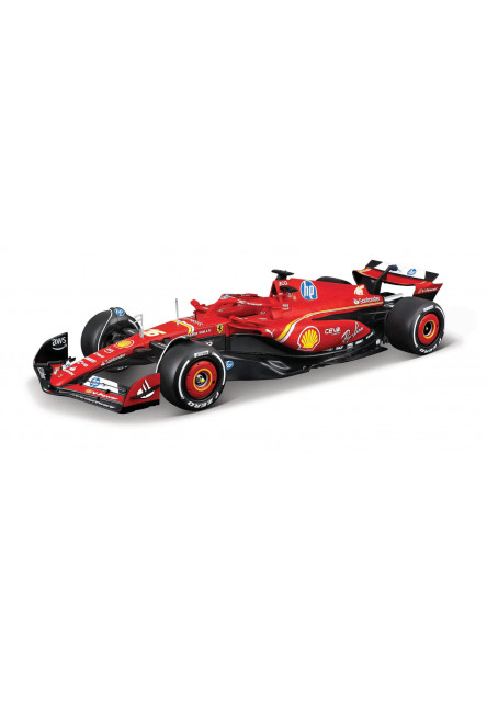 Bburago - RACE F1 s figúrkou jazdca, Ferrari SF-24 (2024), #16 Charles Leclerc, 1:24