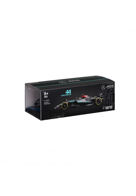 Bburago - RACE F1 v dekoratívnej krabičke, Mercedes-AMG Petronas W15 (2024) #44 Lewis Hamilton, 1:24