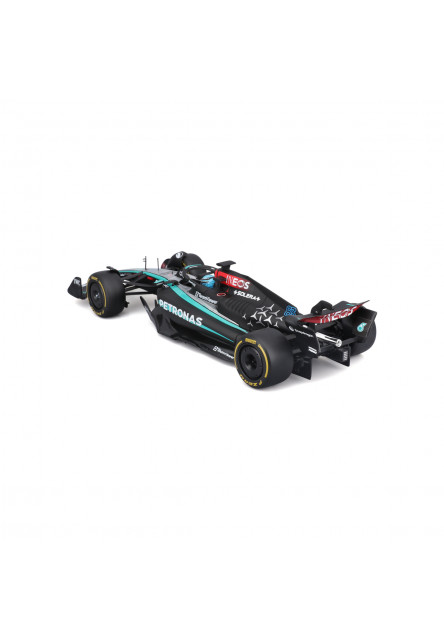 Bburago 1:24 RACE F1 v dekoratívnej krabičke, Mercedes-AMG Petronas W15 (2024), #63 George Russell