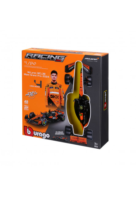 Bburago - RACING, MODEL KIT, McLaren F1 Team MCL38 (2024), 4 (Lando Norris), 1:24