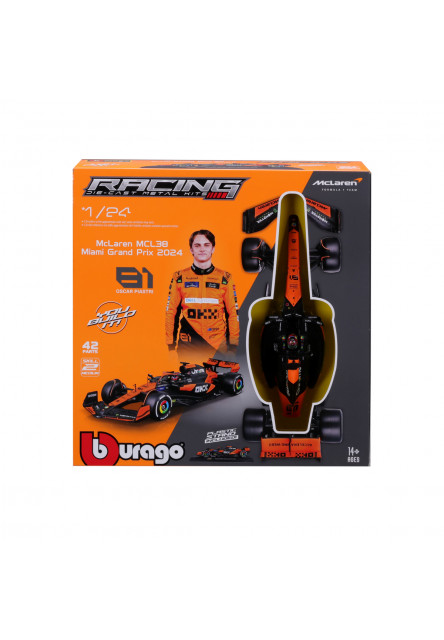 Bburago – RACING MODEL KIT, Formule McLaren Team MCL38 (2024), #81 Oscar Piastri