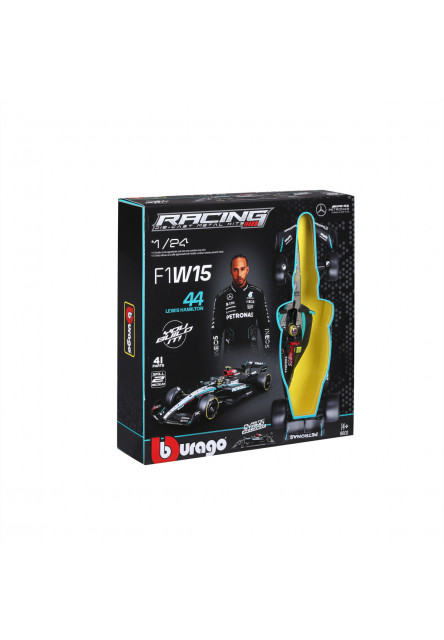 Bburago - RACING MODEL KIT, Formula Mercedes-AMG Petronas W15 (2024), #44 Lewis Hamilton, 1:24