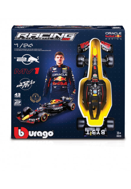 Bburago - RACING MODEL KIT, Formula Oracle Red Bull Racing RB20 (2024) #1 Max Verstappen, 1:24