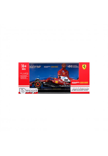 Bburago - RACE F1 v dekoratívnej krabičke, Ferrari SF-25 (2025), #44 Lewis Hamilton, 1:43