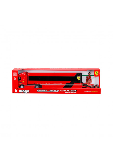 Bburago 1:43 Ferrari F1 + Nákladné auto - Iveco s prívesom + 1 Ferrari 1:43 SF-24 Charles Leclerck