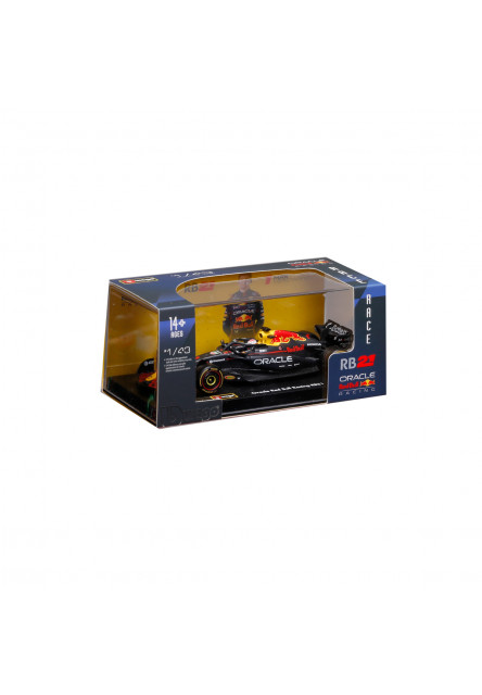 Bburago - RACE F1 dekoratívna krabička, Oracle Red Bull Racing RB21 (2025), #1 Max Verstappen, 1:43