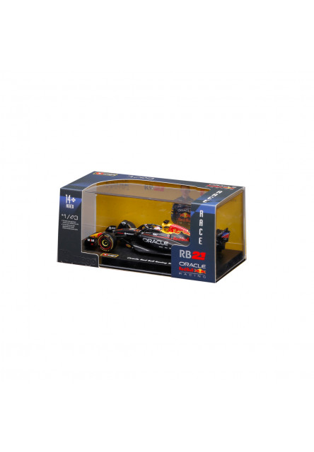 Bburago - RACE F1 dekoratívna krabička, Oracle Red Bull Racing RB21 (2025), #1 Max Verstappen, 1:43