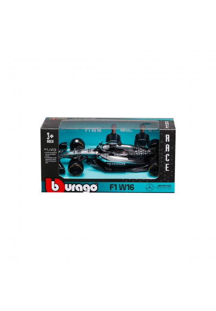 Bburago - RACE Formula F1, Mercedes-AMG Petronas W16 (2025), #63 George Russell, 1:43