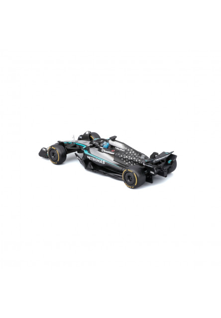 Bburago - RACE F1 v dekoratívnej krabičke, Mercedes-AMG Petronas W16 (2025) #63 George Russell, 1:43