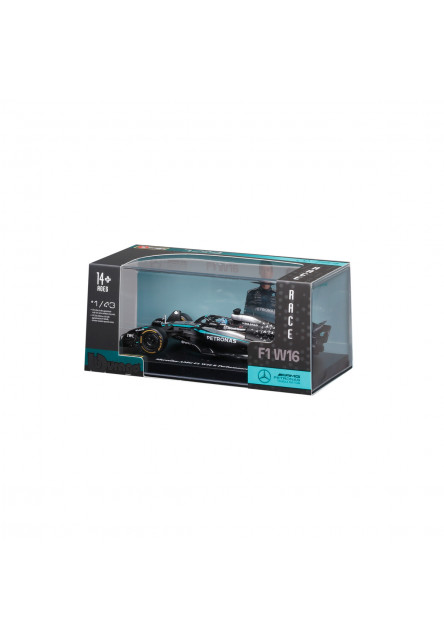 Bburago - RACE F1 v dekoratívnej krabičke, Mercedes-AMG Petronas W16 (2025) #63 George Russell, 1:43