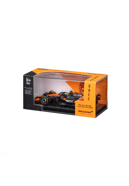 Bburago - RACE F1 v dekoratívnej krabičke, McLaren F1 MCL39 (2025) #4 Lando Norris, 1:43