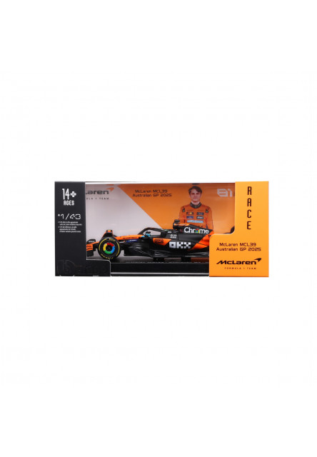Bburago - RACE F1 v dekoratívnej krabičke, McLaren F1 MCL39 (2025) #81 Oscar Piastri, 1:43