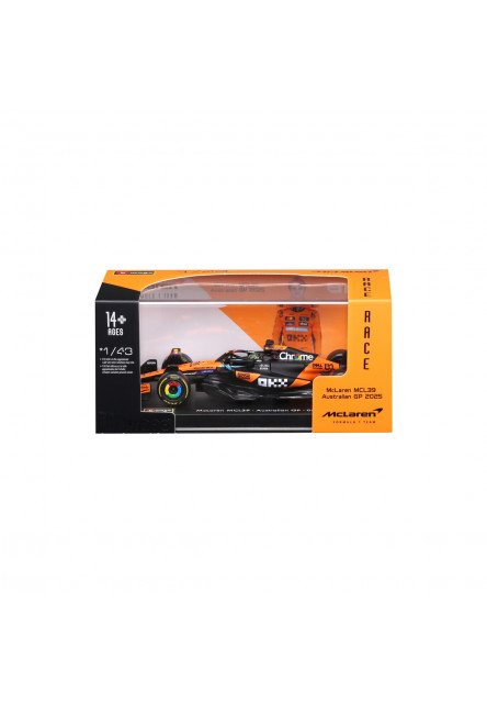 Bburago - RACE F1 v dekoratívnej krabičke, McLaren F1 MCL39 (2025) #81 Oscar Piastri, 1:43