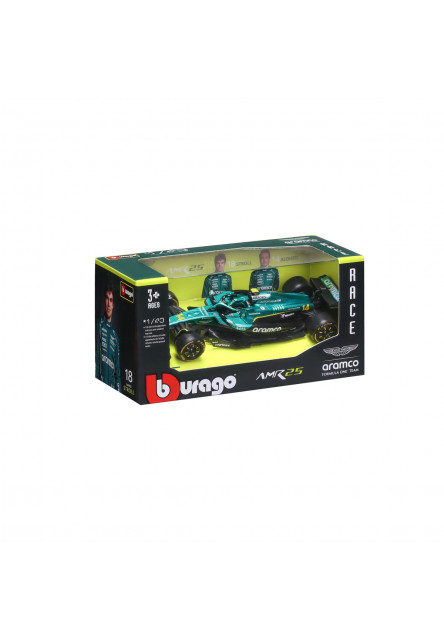 Bburago - RACE Formula F1, Aston Martin AMR25 (2025), #14 Fernando Alonso, 1:43