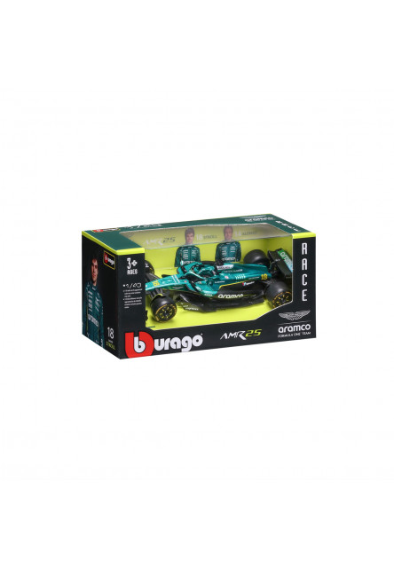 Bburago - RACE Formula F1, Aston Martin AMR25 (2025), #18 Lance Stroll, 1:43