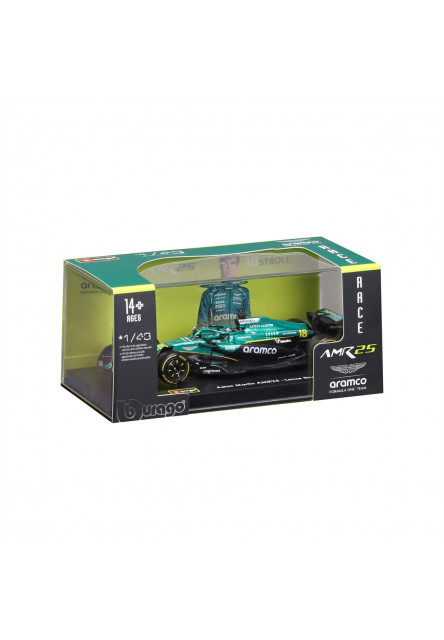 Bburago - RACE F1 v dekoratívnej krabičke, Aston Martin AMR25 (2025), #14 Fernando Alonso, 1:43