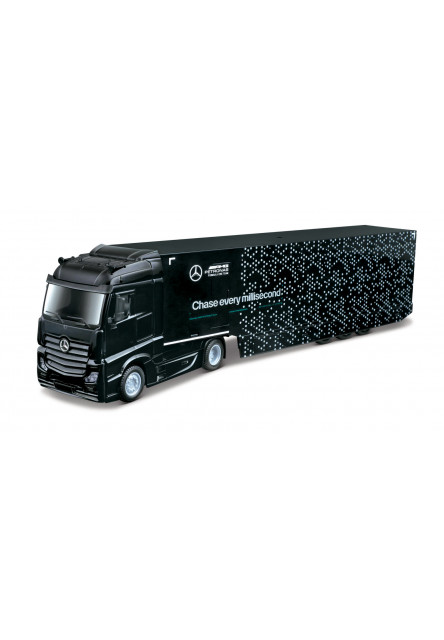 Bburago 1:43 F1 + Semi Truck - Mercedes-AMG Petronas F1 W15 Team Geroge Russell