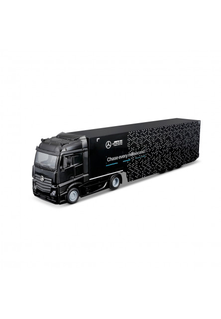Bburago 1:43 F1 + Semi Truck - Mercedes-AMG Petronas F1 W15 Team Geroge Russell