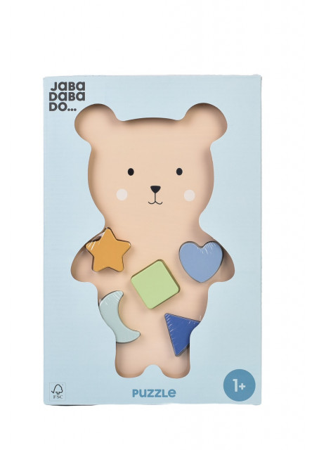 Vkládací dřevěné puzzle Medvídek