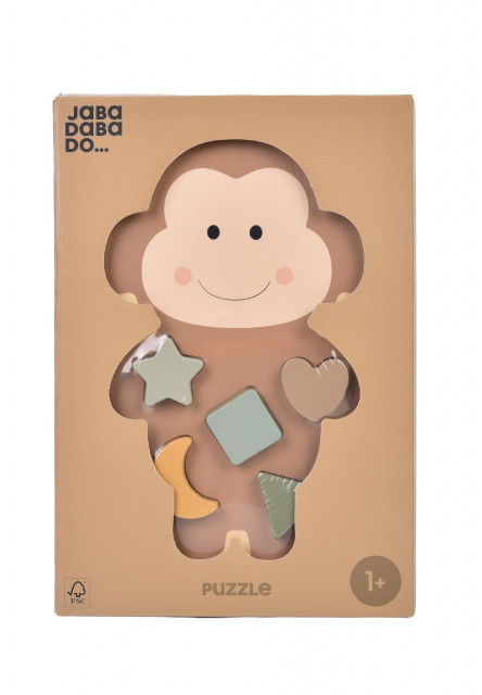 Vkládací dřevěné puzzle Opička