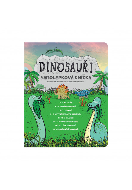 KČ Samolepková knížka Dinosauři