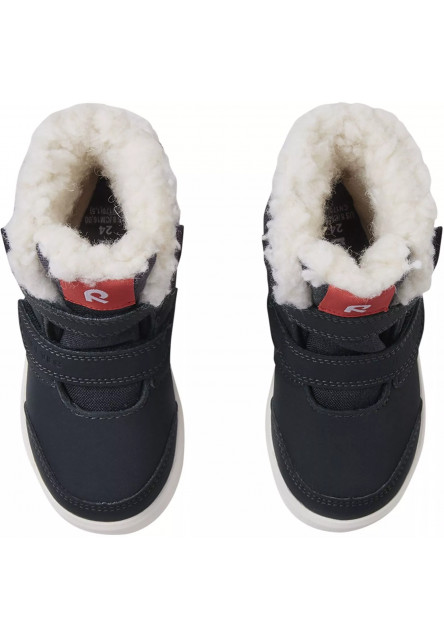 Detské zimné topánky s membránou Reima Pyrytys - Soft black