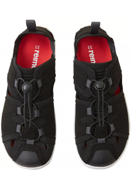 Detské barefoot sandále Reima Valoa - Black