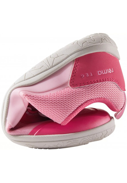 Detské barefoot topánky s membránou Reima Tallustelu - Sunset Pink
