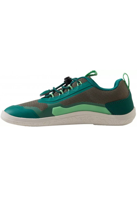 Detské barefoot topánky s membránou Reima Tallustelu - Greyish green