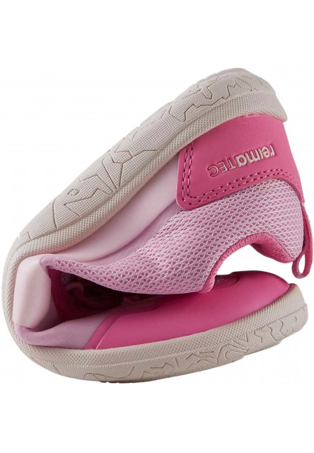 Detské barefoot topánky s membránou Reima Tallustelu - Light Heather