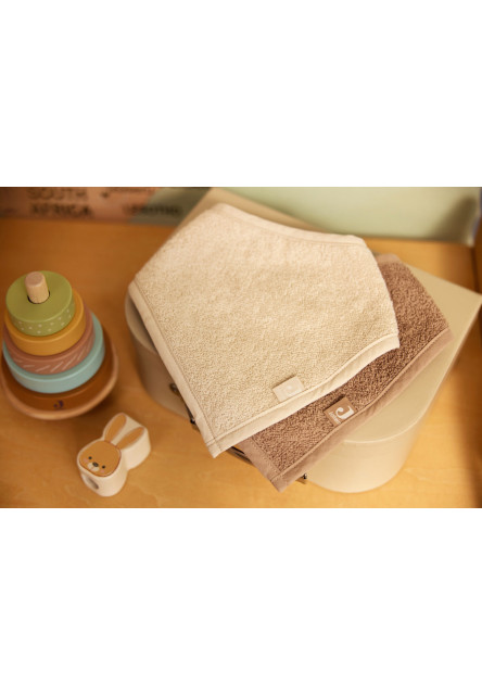 Bryndáček bandana 2ks Sand / Milky Coffee
