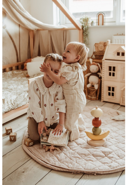 Noomad soft Hrací deka a Vak na hračky Stripes brown