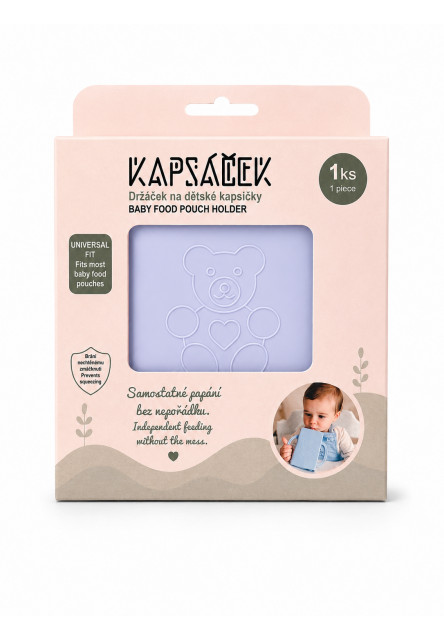 Držáček na dětskou kapsičku modrý