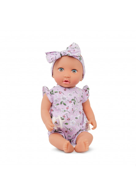 Panenka 35 cm v overalu s čelenkou Floral Lila