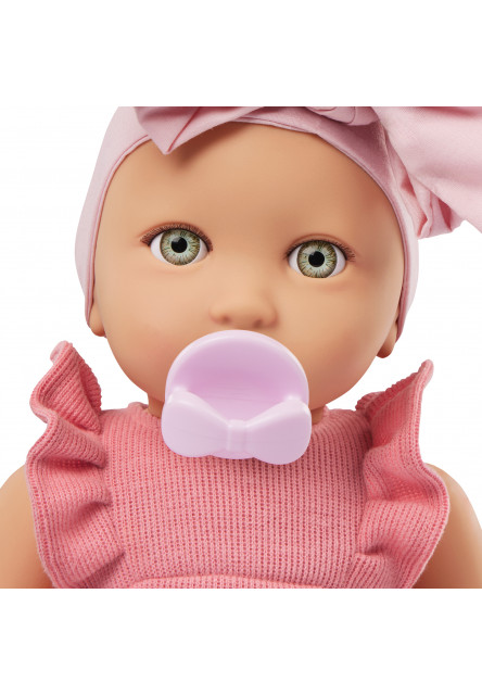 Panenka 35 cm v overalu s čelenkou Pink