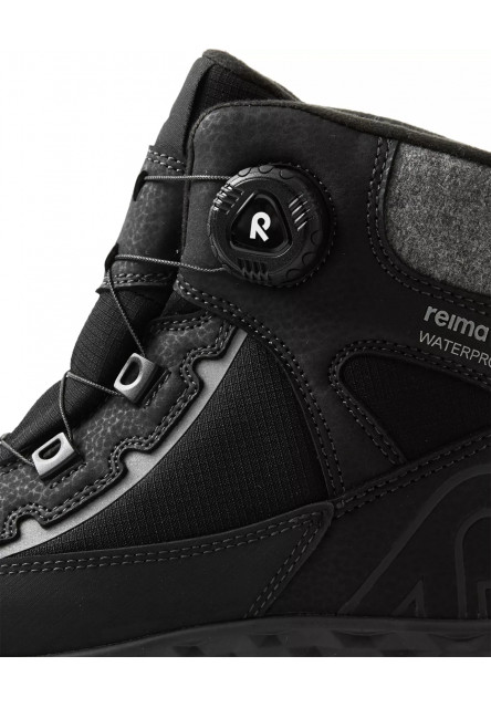 Detské topánky s membránou Reima Hallava Quicklock - Black